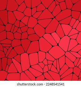 Abstract design element. Modern simple geometric graphic concept. Red pebbles. polygonal style.