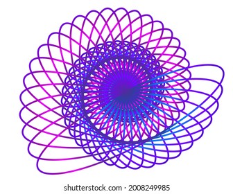 Abstract design element on white background of twist lines. Vector Illustration eps 10 Golden ratio traditional proportions vector icon beauty salon, for elegant business card,  background event party