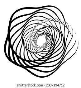 Abstract design element on white background of twist lines. Vector Illustration eps 10 Golden ratio traditional proportions vector icon beauty salon, for elegant business card,  background event party