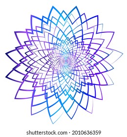 Abstract design element on white background of twist lines. Vector Illustration eps 10 Golden ratio traditional proportions vector icon beauty salon, for elegant business card,  background event party