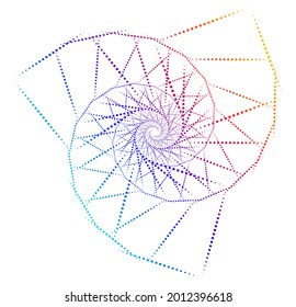 Abstract design element on white background of twist lines. Vector Illustration eps 10 Golden ratio traditional proportions vector icon beauty salon, for elegant business card,  background event party