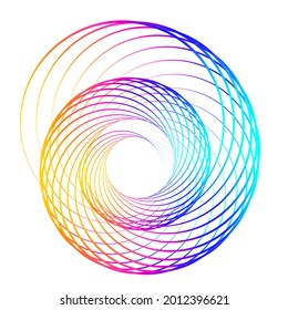 Abstract design element on white background of twist lines. Vector Illustration eps 10 Golden ratio traditional proportions vector icon beauty salon, for elegant business card,  background event party