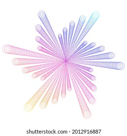 Abstract design element on white background of twist lines. Vector Illustration eps 10 Golden ratio traditional proportions vector icon beauty salon, for elegant business card,  background event party