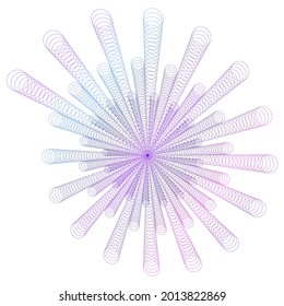 Abstract design element on white background of twist lines. Vector Illustration eps 10 Golden ratio traditional proportions vector icon beauty salon, for elegant business card,  background event party