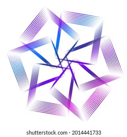 Elemento de diseño abstracto sobre fondo blanco de líneas de torsión. Ilustración vectorial 10 Relación de oro proporciones tradicionales salón de belleza icono vectorial, para tarjeta de visita elegante, fiesta de evento de fondo