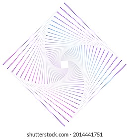 Abstract design element on white background of twist lines. Vector Illustration eps 10 Golden ratio traditional proportions vector icon beauty salon, for elegant business card,  background event party