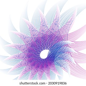 Abstract design element on white background of twist lines. Vector Illustration eps 10 Golden ratio traditional proportions vector icon beauty salon, for elegant business card,  background event party