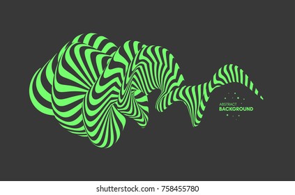 Abstract design element. Optical art. Vector illustration.