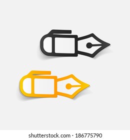 abstract design element: pen