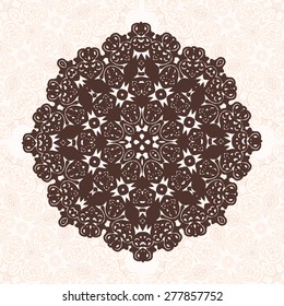 Abstract design element. Round Ornament Pattern