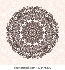 Abstract design element. Round Ornament Pattern