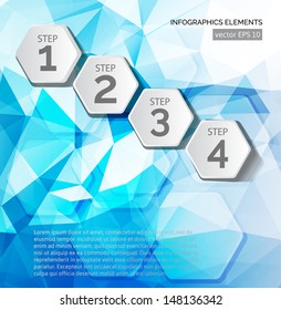 Abstract design element template. Vector illustration.