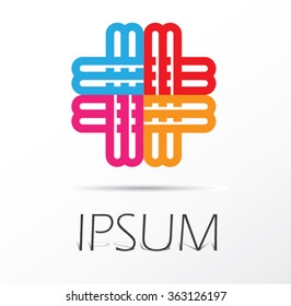 Abstract design element.. Vector icon