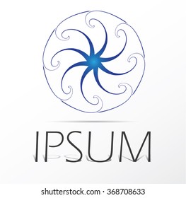 Abstract design element.. Vector icon