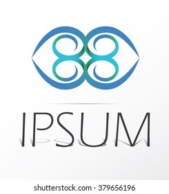 Abstract design element.. Vector icon