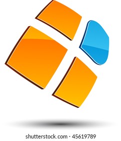 Abstract design element. Vector illustration.