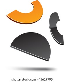 Abstract design element. Vector illustration.