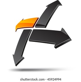 Abstract design element. Vector illustration.