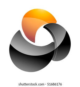 Abstract design element. Vector illustration