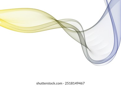 Abstract design element, wave abstract color spectrum flow.