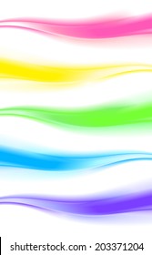 Abstract design element, web wave banner/header (set of 5 in different colors)