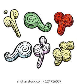 abstract design elements cartoon collection