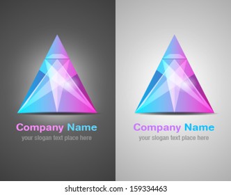 Abstract design elements. Abstract logo glossy icons. Corporate identity