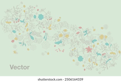 abstract design elements pattern decoration flower floral modern