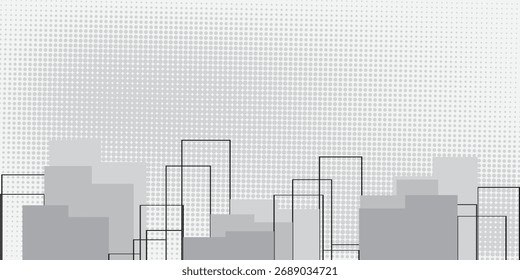 Abstract design elements of rectangles and stacked dots. Smartphone Interface Design. Design Elements for Mobile Apps, Game Menus, and Websites.