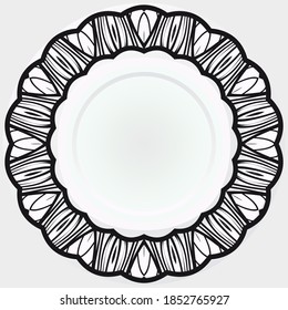 Abstract design elements rosette. Vector illustration