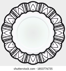 Abstract design elements rosette. Vector illustration