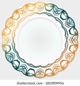 Abstract design elements rosette. Vector illustration