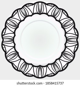 Abstract design elements rosette. Vector illustration