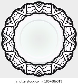 Abstract design elements rosette. Vector illustration