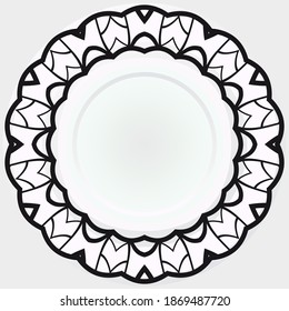Abstract design elements rosette. Vector illustration