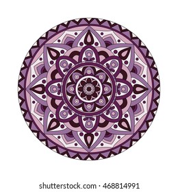 Abstract design elements. Round mandalas in vector. Graphic template for your design. Decorative retro ornament.