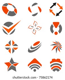 abstract design elements set