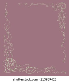 abstract design elements. vector frame