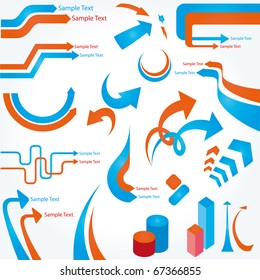 Abstract design elements. Vector illustration.