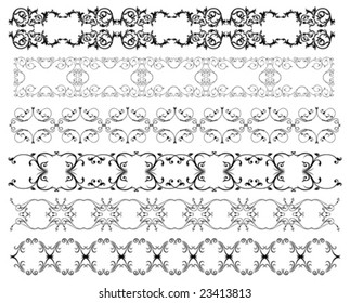 Abstract design elements, vector images scale to any size.