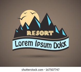 Abstract Design Elements for you personal project. Flat modern style and clear colours.