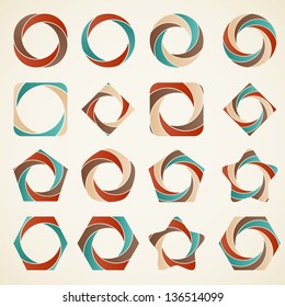 Abstract design elements,can be used as  icons, signs, elements and symbols