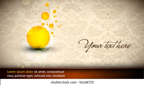 Abstract Design | EPS10 Vector Background | Floral Vintage