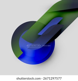 Abstraktes Design mit fließenden Formen, lebendigen blauen, grünen Farbverläufen. Moderne Ästhetik, minimalistischer Stil, passendes Hintergrundelement.
