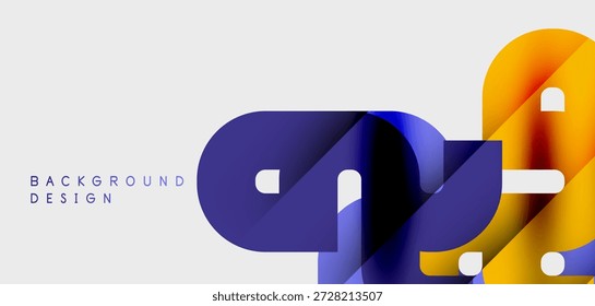 El diseño Abstractas presenta Formas superpuestas, tonos azules y amarillos. Estilo minimalista, líneas limpias, estética moderna. Elemento de fondo para proyectos digitales.