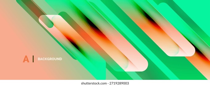 Das abstrakte Design bietet lebendige Farbverläufe, fließende Linien, dynamische Formen. Moderne Ästhetik, geeignet für digitale Hintergründe, Präsentationen.