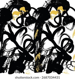 Design abstrato com formas dinâmicas, cores vibrantes e padrões fluidos. Ideal para impressão de tecido, moda e decoração de casa. Design têxtil moderno, artístico e visualmente cativante.