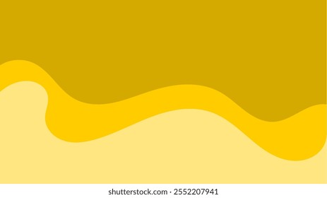An abstract design featuring flowing yellow waves, creating a dynamic gradient effect. This image is perfect for backgrounds, graphic designs, and creative artwork projects that require a warm, modern