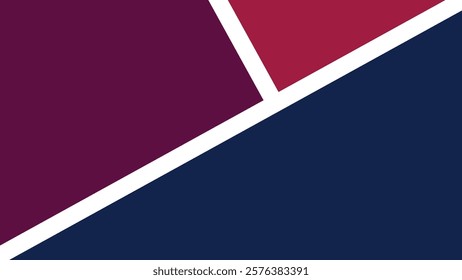 Abstract design featuring geometric shapes in burgundy, red, and dark blue tones, creating a modern and vibrant composition. Perfect for backgrounds, graphic design, and artistic projects