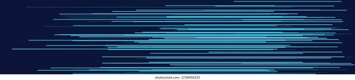 Diseño Abstractas con líneas azules Horizontales sobre un fondo oscuro, transmitiendo un tema tecnológico.